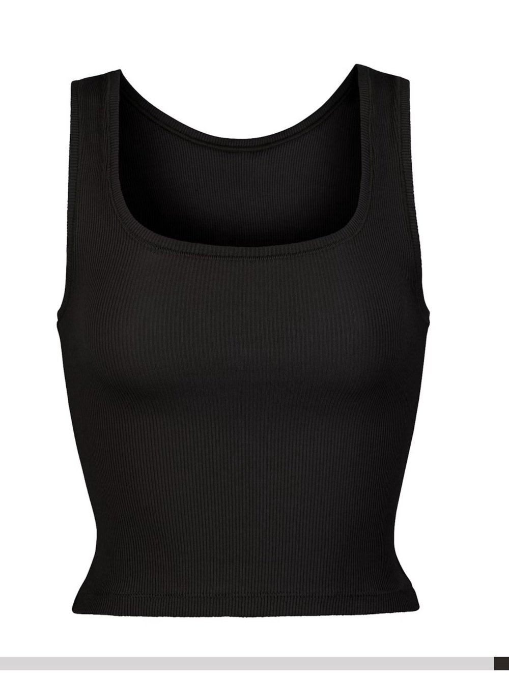 SKIMS Black Ribbed Tank
